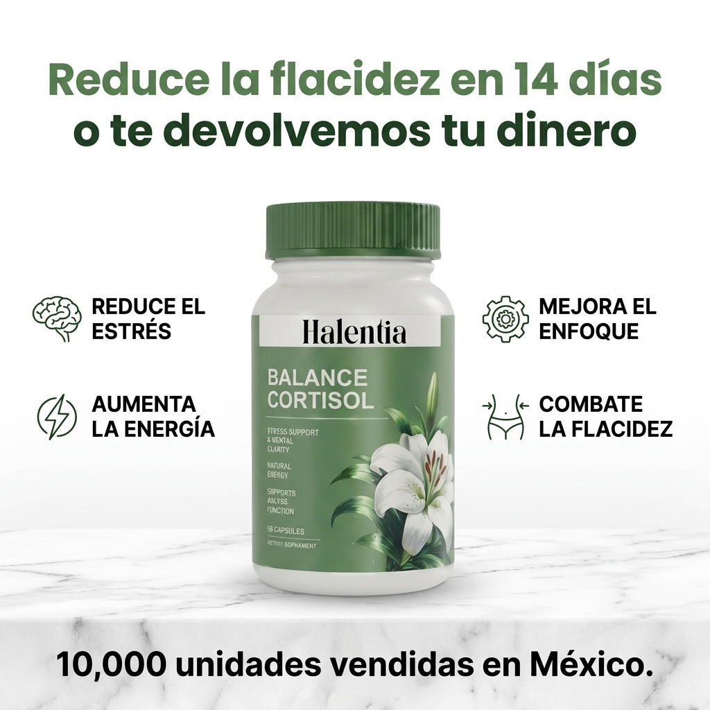 Halentia™ Balance de Cortisol - Reduce Flacidez en 14 Días